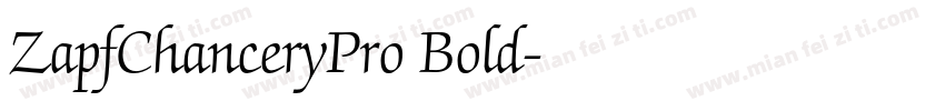 ZapfChanceryPro Bold字体转换